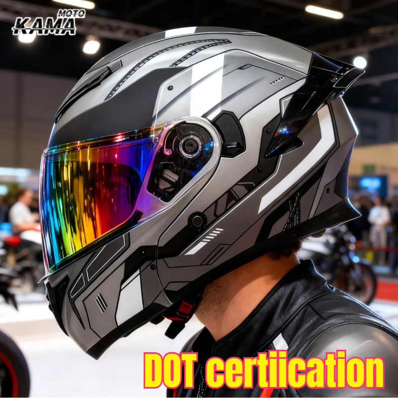 DOT Approved  Motorcycle Helme - Modular Flip Up Motorcycle Helmet Dot Approved recension och pris
