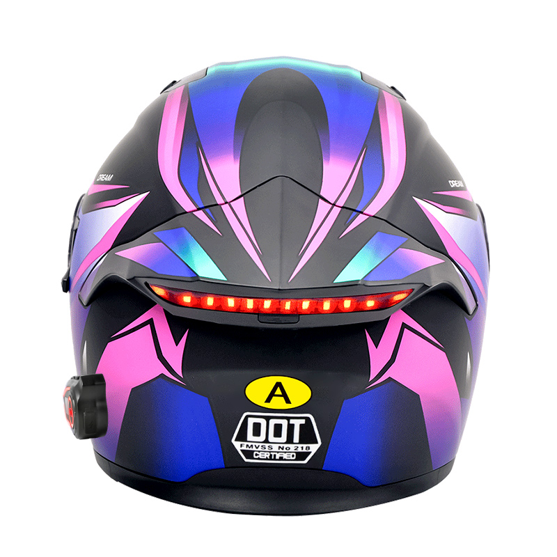DOT Motorcycle Helmets Double  - Full Face Motorcycle Helmet With Bluetooth recension och pris