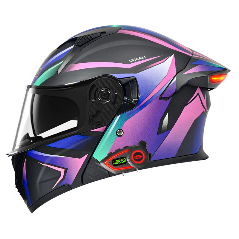 DOT Motorcycle Helmets Double  - Full Face Motorcycle Helmet With Bluetooth recension och pris