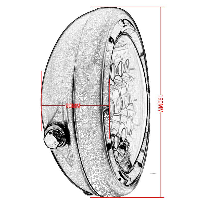 7inch LED Motorcycle Headlight - Universal Motorcycle Led Headlight Projector recension och pris