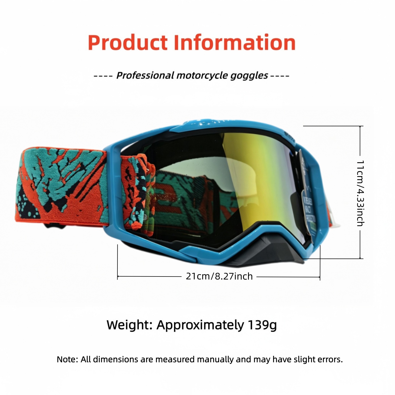 Premium Motocross Ski Cycling  - Off Road Motocross Helmet Goggles Set recension och pris