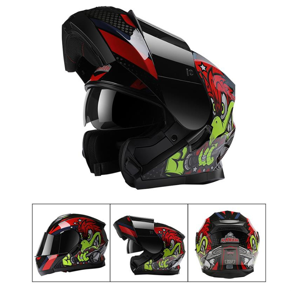 Full Face ADV Motorcycle Dual  - Dual Visor Motorcycle Racing Helmet recension och pris