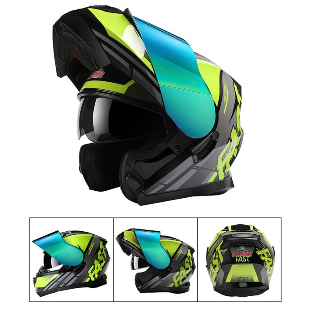 Full Face ADV Motorcycle Dual  - Dual Visor Motorcycle Racing Helmet recension och pris