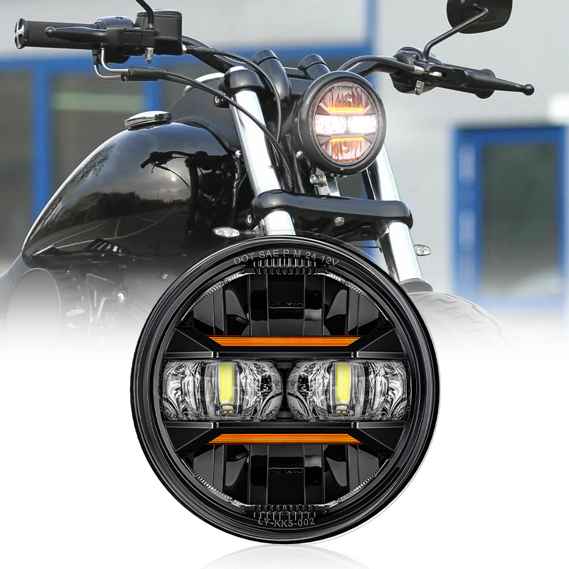 Universal Car Motorcycle 5.75  - Universal Motorcycle Led Headlight Projector recension och pris