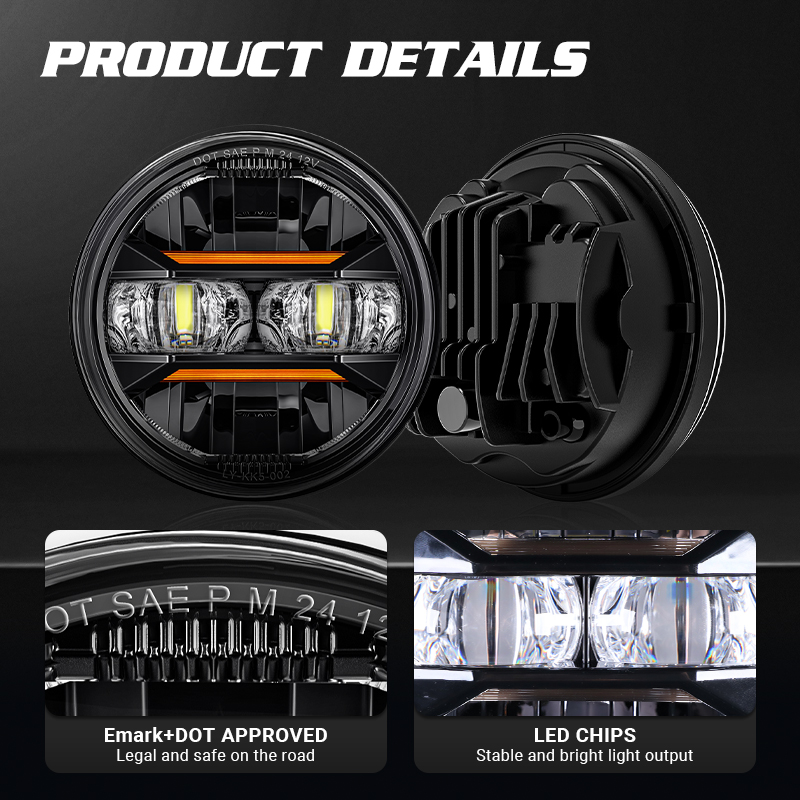 Universal Car Motorcycle 5.75  - Universal Motorcycle Led Headlight Projector recension och pris