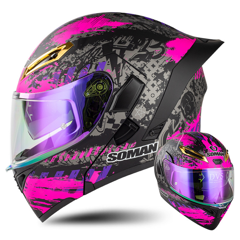 DOT Approved Men Motorcycle He - Full Face Motorcycle Helmet With Bluetooth recension och pris
