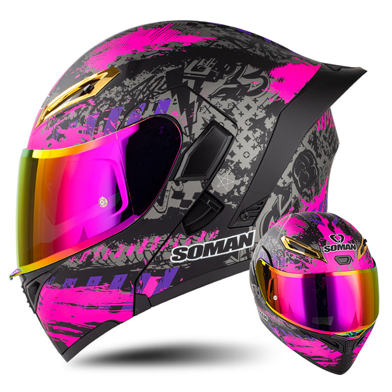 DOT Approved Men Motorcycle He - Full Face Motorcycle Helmet With Bluetooth recension och pris