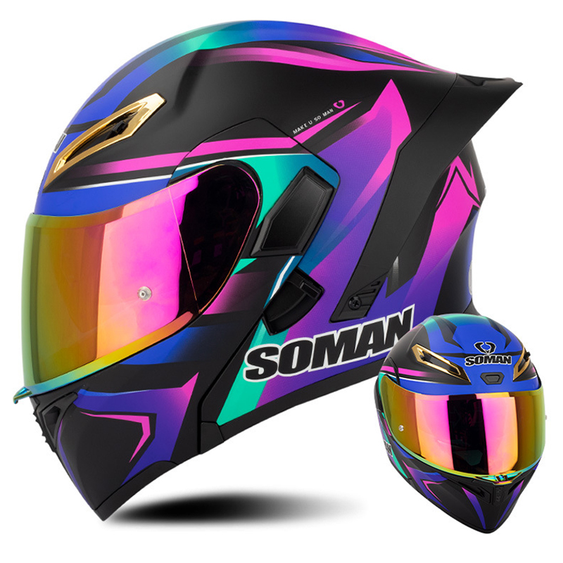 DOT Approved Men Motorcycle He - Full Face Motorcycle Helmet With Bluetooth recension och pris