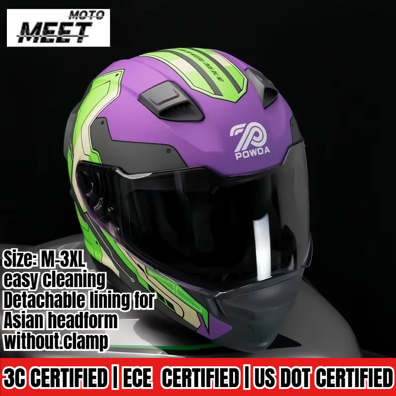 Unisex Full Face Motorcycle He - Dual Visor Motorcycle Racing Helmet recension och pris