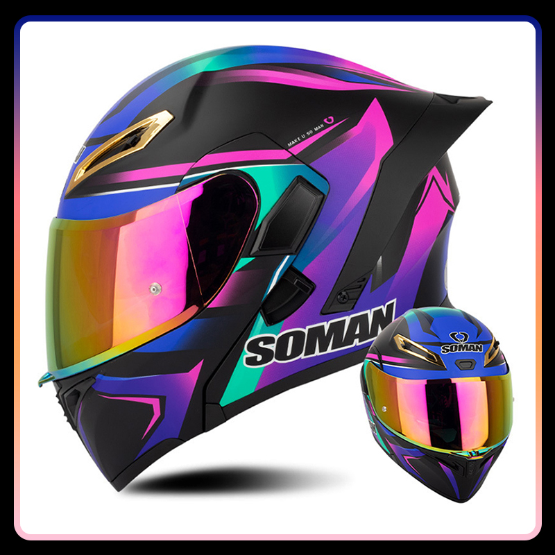Men Women Motorcycle Helmets F - Full Face Motorcycle Helmet With Bluetooth recension och pris