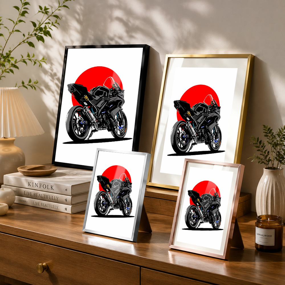 Black Sport Motorcycle Red Sun - Riding Gear recension och pris
